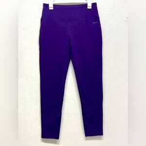 Women’s Tummy Control High Waisted Yoga Pants - Purple - L